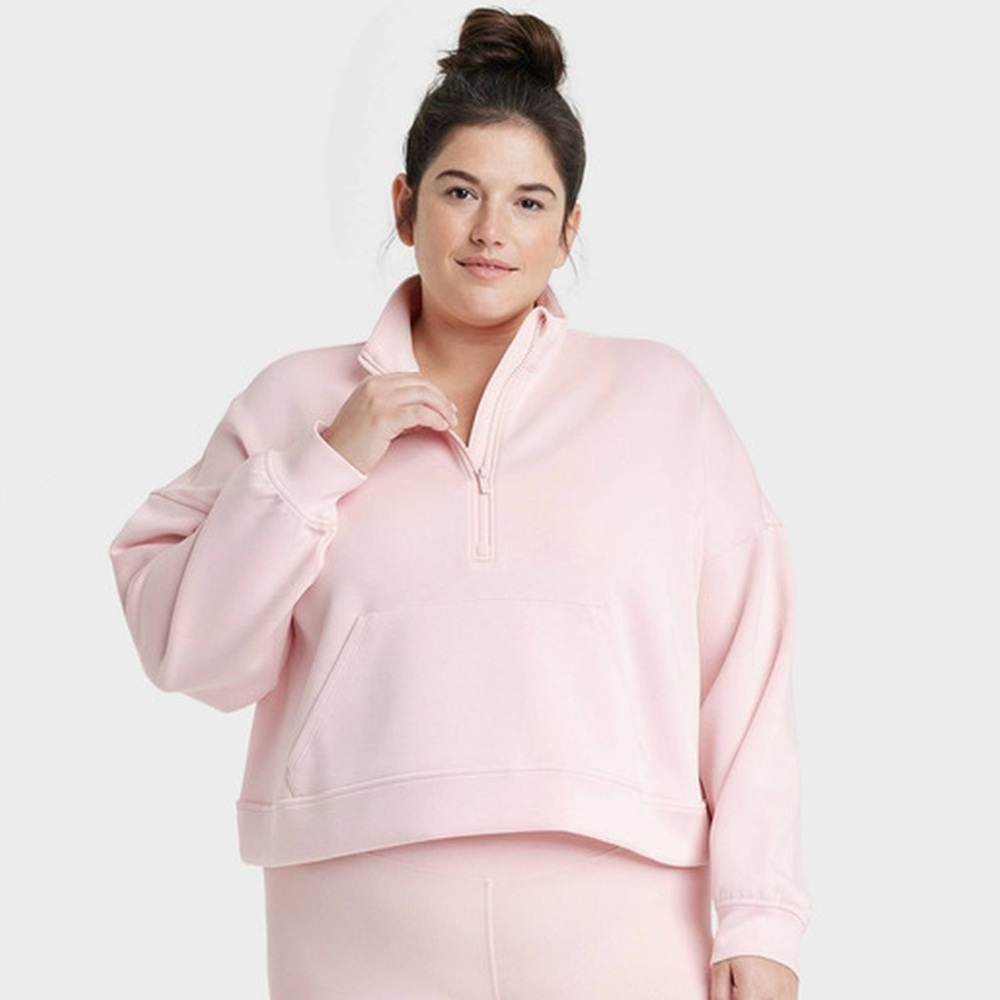Target All in Motion Mock Neck Scuba Quarter Zip